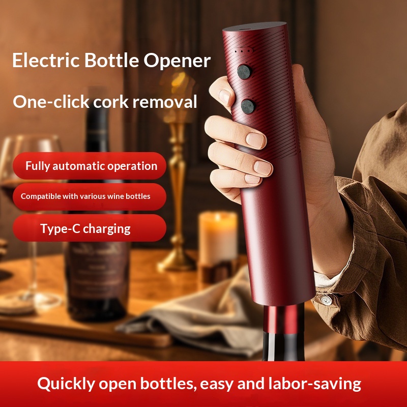 Kitchen Electronics Gadgets - Ouvre-bouteille électrique rechargeable, tire-bouchon automatique avec