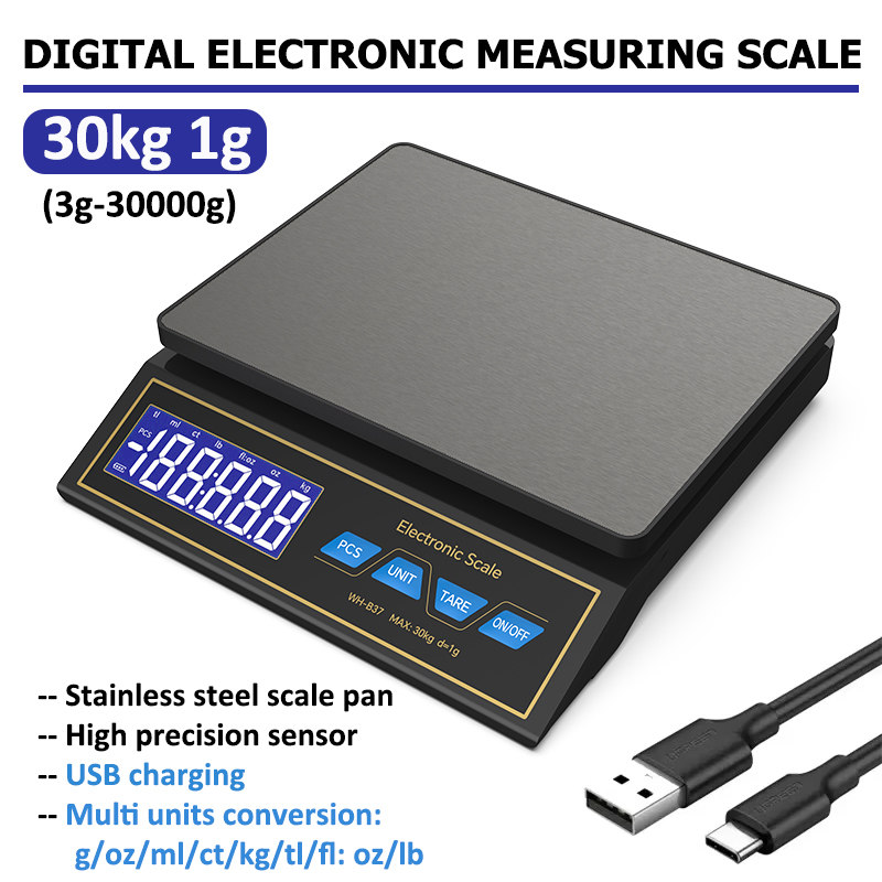 Kitchen Electronics Gadgets - Balance de cuisine numérique LCD 30kg/1g,